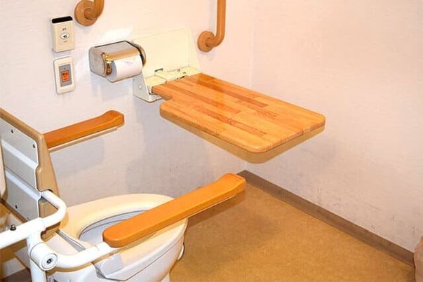 便利な設備のトイレ