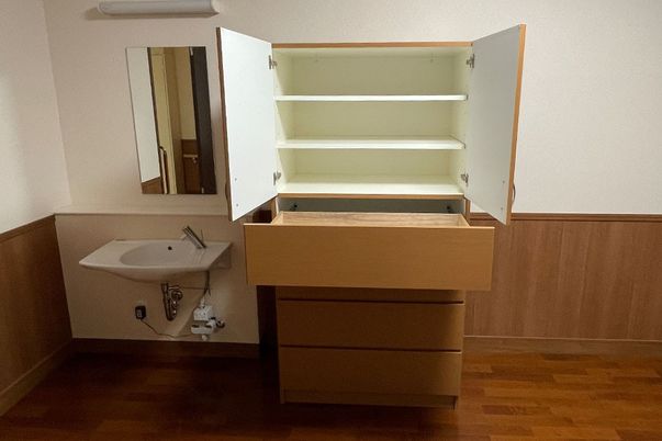快適な洗面台と収納