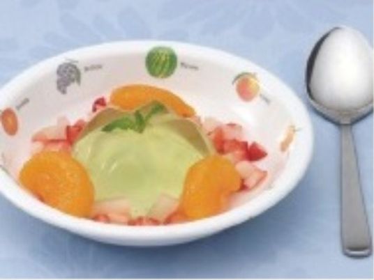 カラフルなゼリー料理