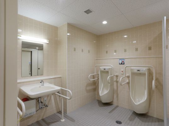 清潔なトイレ設備
