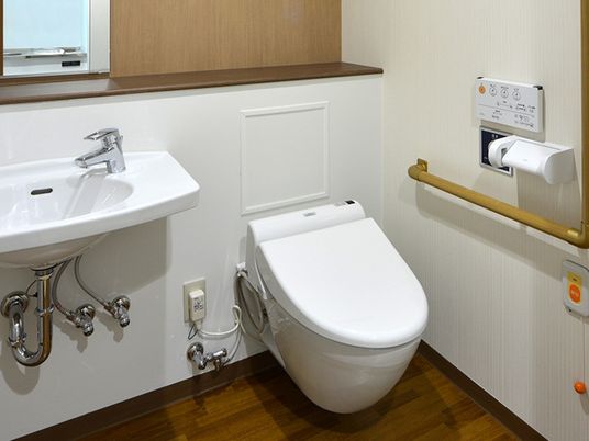 清潔なトイレ設備