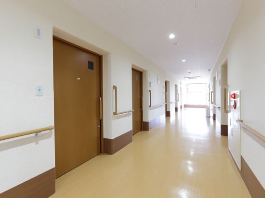 明るい廊下の様子
