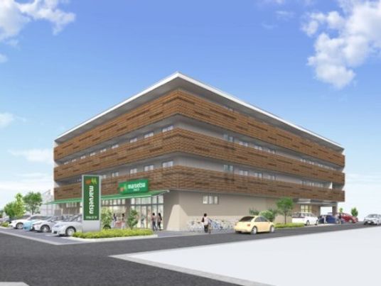 明るい外観の建物