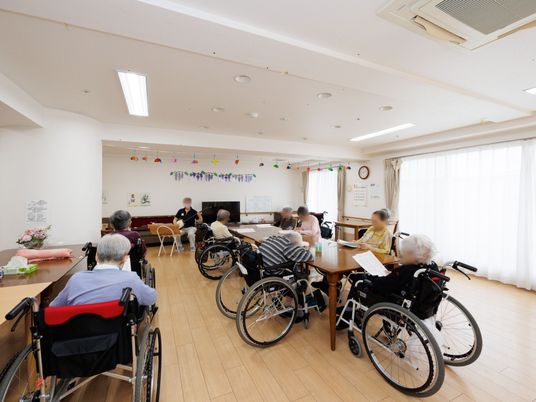 車椅子の利用者多数の居室