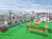 都会の景観を望むテラス