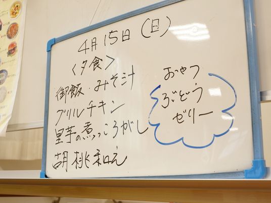  情報掲示のホワイトボード  