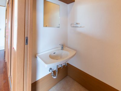 洗面台付き居室角