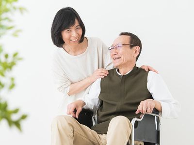 笑顔のケアシーン