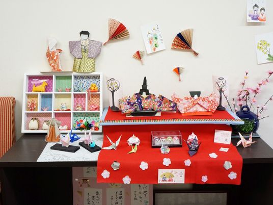 多目的室の手工芸品