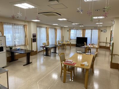 明るい共有スペース
