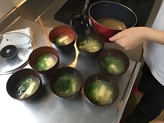 手作り料理の準備