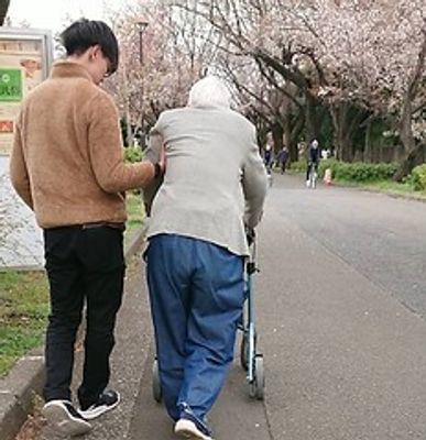 介護中の散歩道