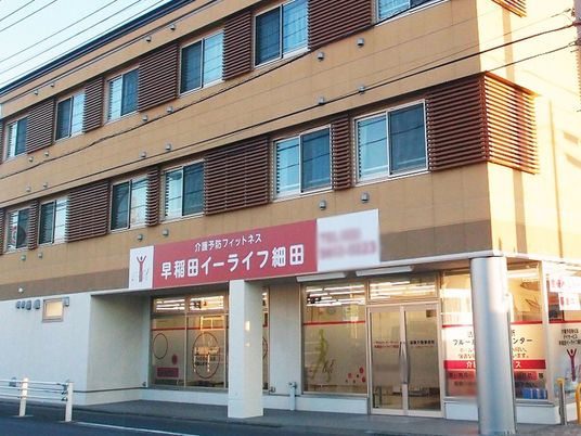 看板付きの建物