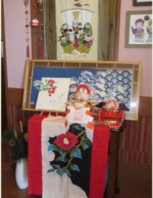 和風装飾の共有エリア