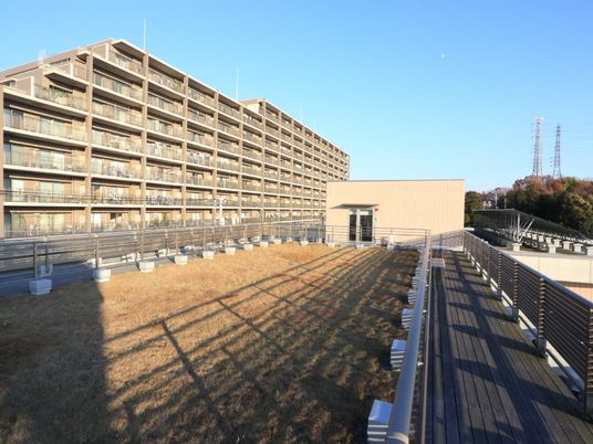 広々とした施設の屋上