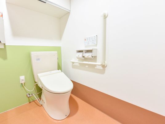 清潔なトイレの設備