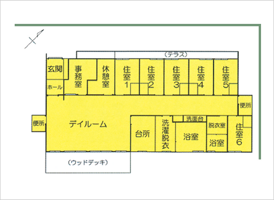 施設の見取り図