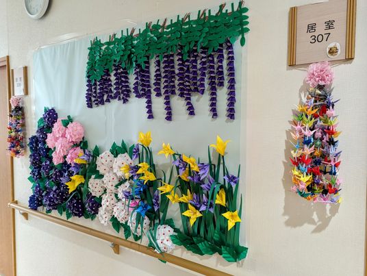 手作り感あふれる掲示物