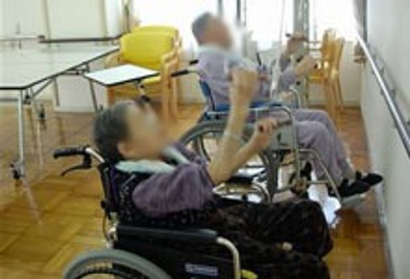 高齢者が運動する空間