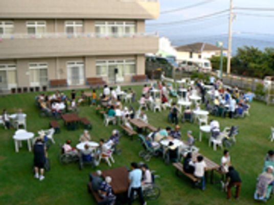 イベント中の庭