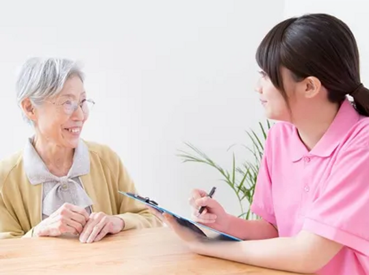 職員と利用者の楽しい対話