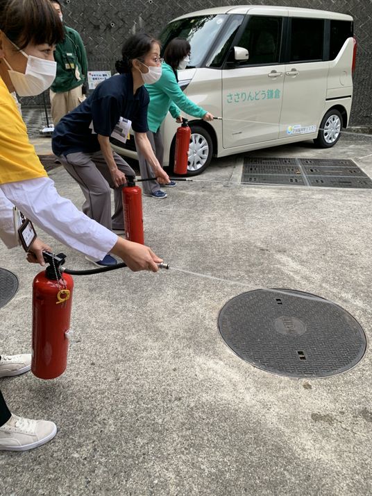 消火訓練の様子