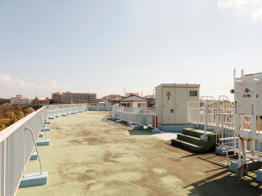 屋上の空の眺め