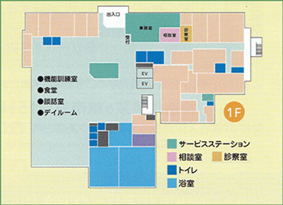 施設内1階フロアマップ