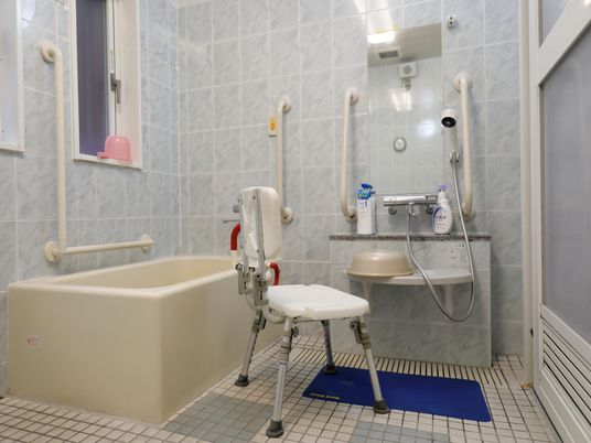 安全な設備の浴室