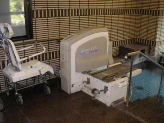 機械が備えられた浴室