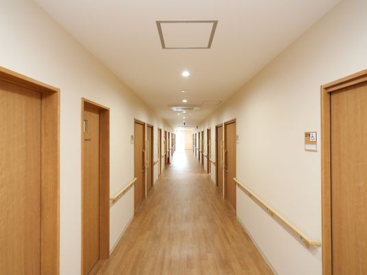 廊下の明るく清潔感ある光景