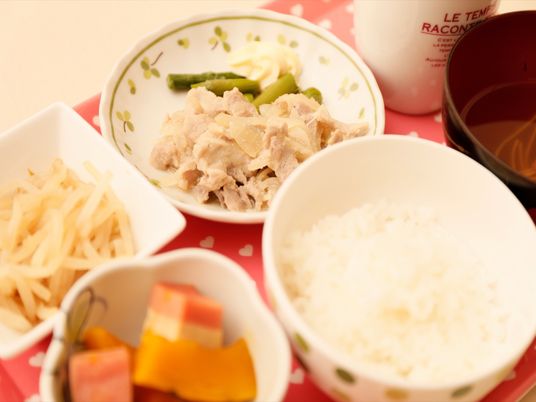 和風の健康的な食事