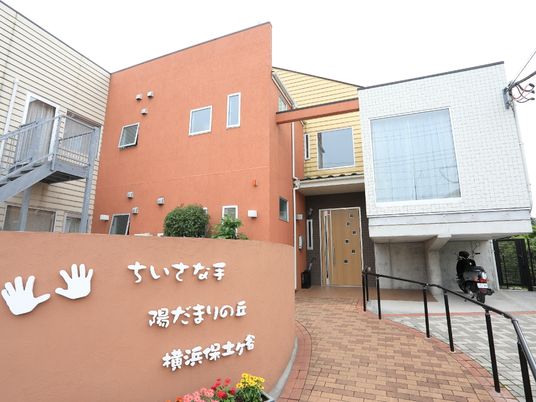 ナチュラルな外観の建物