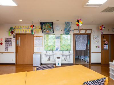 和やかな雰囲気の食堂