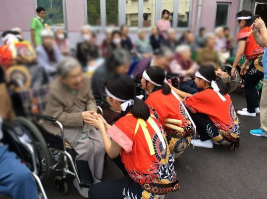 敬老の日イベントの屋外