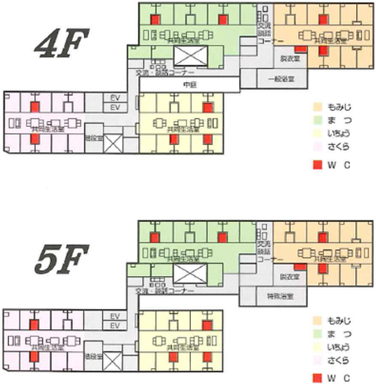 施設のフロア図