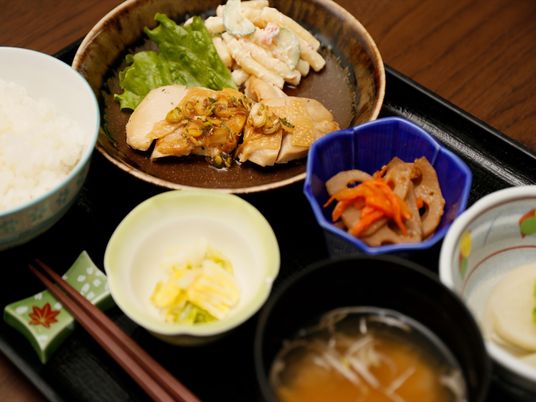 和食の食事セット 