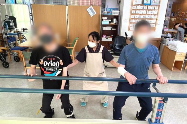 訓練中の様子の室内