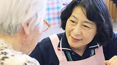 スタッフと利用者の交流