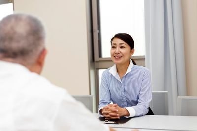 スタッフと利用者の会話