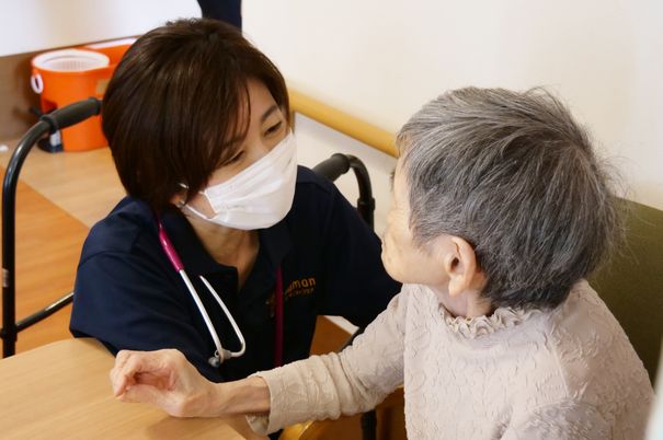 スタッフと利用者の会話