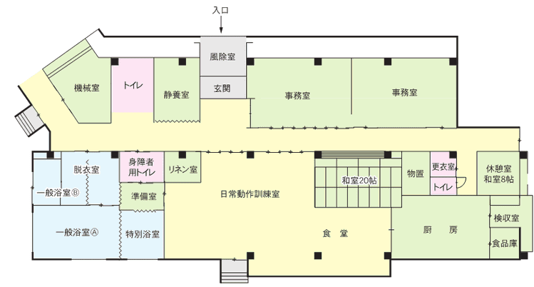 施設の間取り図