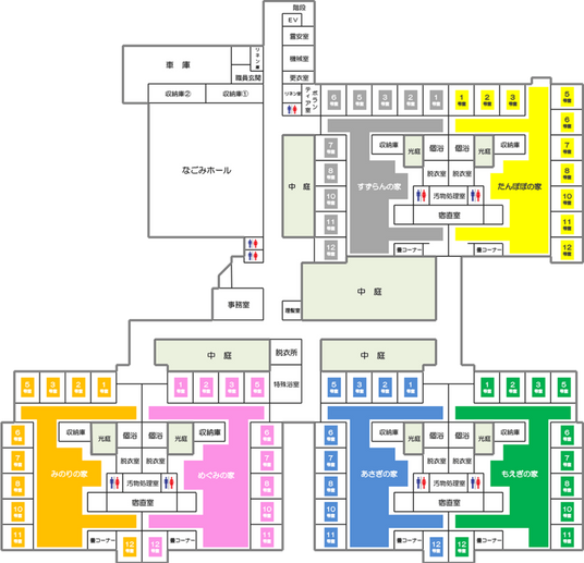 施設の案内図