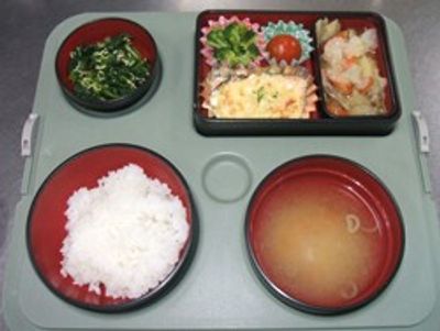 美味しそうな料理の食堂