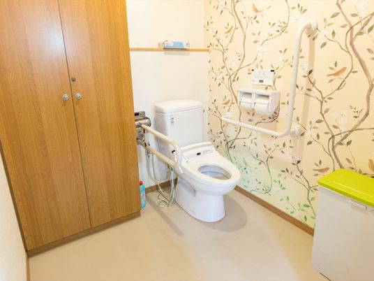 手すり付きトイレ空間