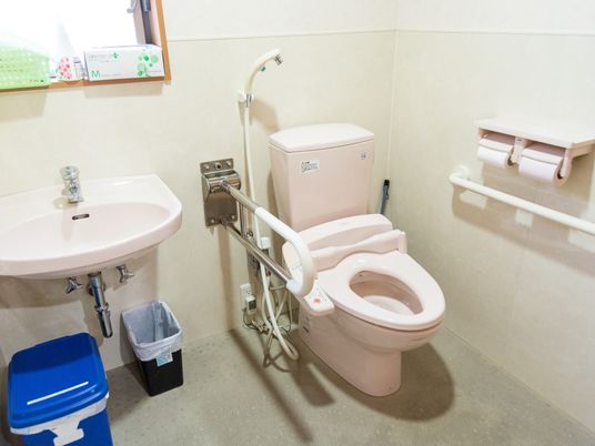 手すり付きトイレ空間