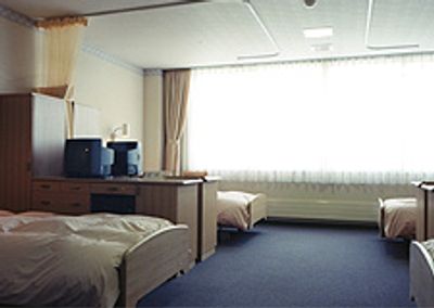 自然光が差し込む居室