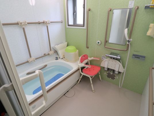 安全な浴室設備