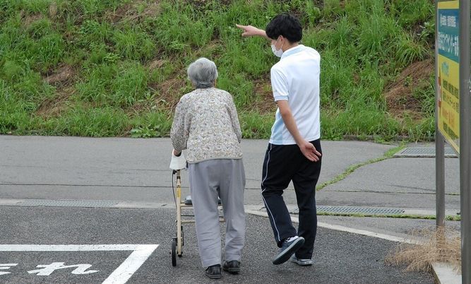 散歩中の様子