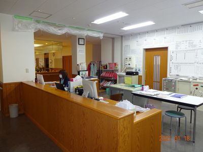 親切なスタッフの存在感受付